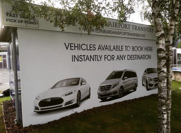 advertising boards cars